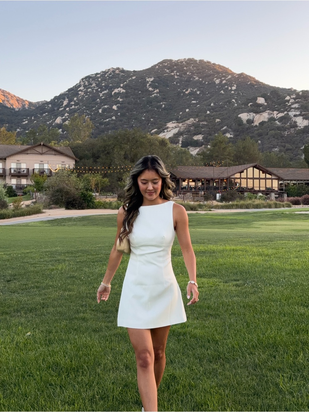 Peppermayo White Sleeveless Mini Dress